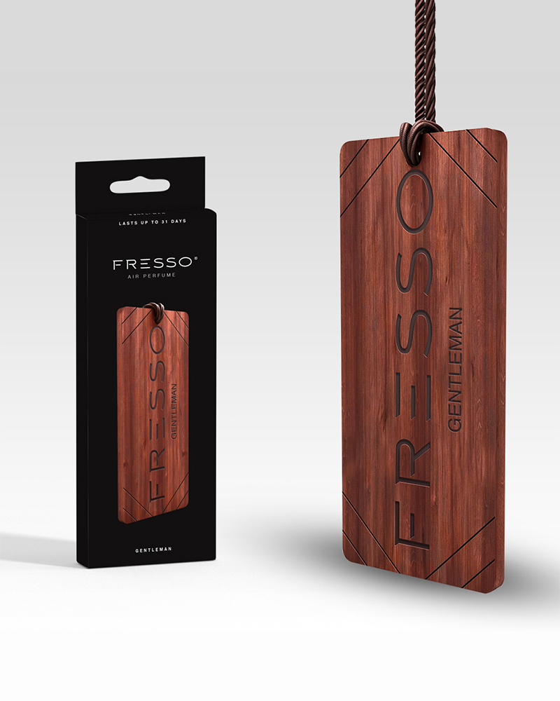GENTLEMAN FRESSO – drewniana zawieszka zapachowa